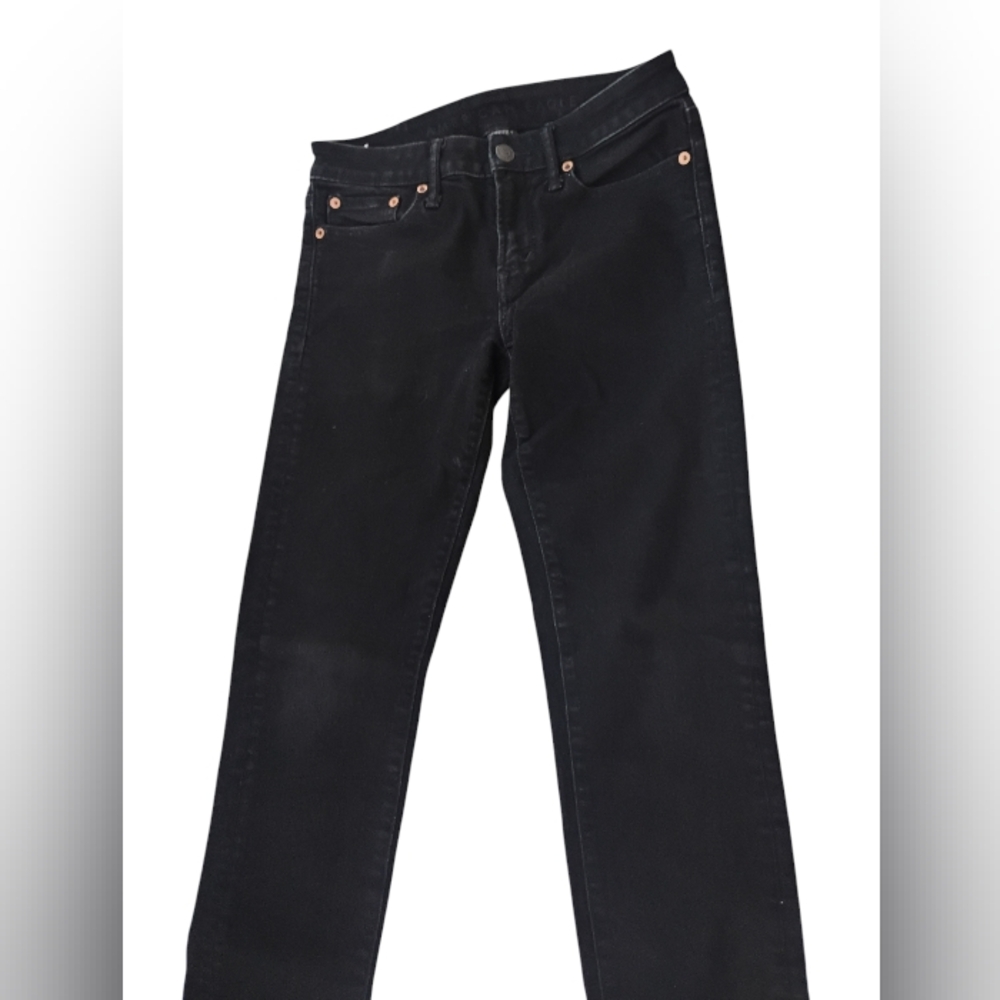 Mens black ribbed knees jeans motorcycle jeans terranova size 36 nwt